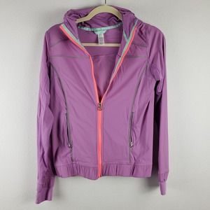 Ivivva By Lululemon Girls Size‎ 14 Full Zip Athletic Jacket Lilac Purple Hooded
